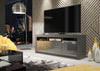 TV Unit 160cm I Sideboard Cabinet I Cupboard TV Stand I Grey High Gloss Doors
