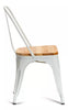 Style Industrial Metal Dining Chairs Vintage Retro Kitchen Cafe Stacking