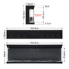 Electric Fireplace 3 Sided Panoramic Fire 60 inch Standing Insert LED Flames