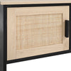 Rattan Woven 4 Drawers Chest Modern Storage Cabinet Cupboard Living Room Bedroom