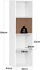 4 Cube Bookcase with Shelving Unit for Storage Bookshelf Living Room Office Home