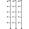 Pipe Bookshelves Industrial Wall Mount DIY Pipe Shelf 3PCS 5-Tier Bracket