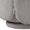 Modern Swivel Tub Sofa Grey Teddy Chenille Occasional Accent Chair Living Room