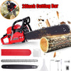 52cc Petrol Chainsaw 20" Bar 55cm Cut 2-Stroke Easy-starting Heavy Duty Wood Saw