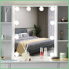 Hollywood Vanity Dressing Table Set with LED Lighted Mirror Makeup Dresser Desk