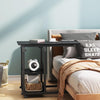C Shaped Bedside Table - Height Adjustable Sofa Couch End Table