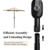 Garden Patio Parasol Sun Shade UV Protection Umbrella Steel Tilting Crank Handle