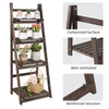 4 Tier Folding Ladder Shelf Bookcase Display Storage Rack Plant Stand