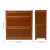 3 Drawer 5 Tiers Shoe Cabinet Footwear Rack with Flip Doors for Hallway Entryway