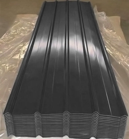 12 X BLACK Profile Corrugated Roof Sheets Galvanized Metal Sheet Roofing Carport