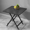 Wood Folding Breakfast Desk 2-6 Person Portable Space Saving Bistro Coffee Desk