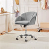 Home Office Velvet Desk Chair,Swivel Makeup Vanity Chair with Armrests for Women