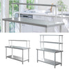 Stainless Steel Commercial Catering Table Work Bench Food Prep Kitchen Shelf UK