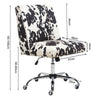 ADJUSTABLE OFFICE SWIVEL ERGONOMIC CHAIR COMPUTER DESK CHAIR COW PRINT PATTERN
