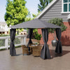 XL Patio Gazebo Canopy Garden Pavilion Tent Shelter with Sidewalls , Steel Frame