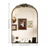 Large Arched Wall Mirror Baroque Brass Vanity Mirror Ornate Carved Mantel Mirror