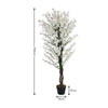 White Wintersweet Large Fake Indoor Tree Home House Plant 150cm Tall in Pot