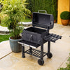 Outdoor Jr Smoker Barbecue Charcoal Portable BBQ Grill Camping Garden w/ Wheels