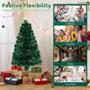 Pre-Lit Artificial Xmas Tree Holiday Party Christmas Tree 4 FT
