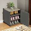 Plastic Shoe Storage Rack Cube DIY Cabinet Stackable Shoes Organizer Stand Shelf