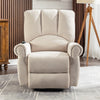 Electric Riser Recliner Armchair 8 Point Heated Massage Sofa w/ Cup Holder Beige