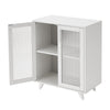 Sideboard Kitchen Buffet Cupboard Console Table with Glass Doors Cabinet 2 Shelf