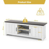 2 Doors TV Stand for TVs up to 65“ 145 cm TV Console Table Wood TV Cabinet