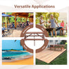 Picnic Table Set With 4 Seater Bench BBQ Beach Outdoor Deck Garden Park Wooden