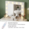 Vanity Dressing Table Set w/ LED Mirror High Gloss 4 Drawers Makeup Desk Bedroom