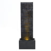 Rustic Electric Garden Water Feature Statue W/Led Light Outdoor Water Fountain