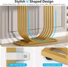 Tribesigns Console Table with Gold Base, 39.4 Inch Narrow Modern Hallway Table