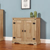 New Sideboard 2 Door Storage Cupboard Solid Mexican Waxed Pine Buffet Cabinet