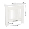 Small Medium Large Radiator Cover Vertical Slatted Grill Wooden Heating Cabinet