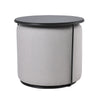 Wood Chesterfield Coffee Table Chair Footstool Set Round Pouffe Pouf Seat Stool