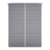 Plastic Garden Storage Shed Outdoor Storage House Tool Sheds 5x4 FT ,Grey
