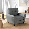 Tufted Upholstered Living Room Chair Reading Armchair w/ Cushion