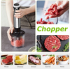 1000W 4-in-1 Electric Hand Blender Set with Whisk, Chopper, 20-Speed & Cup