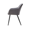 2 Pcs Dining Chairs Velvet/PU Cushion Backrest Seats Reception Armchairs Kitchen