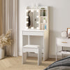 Vanity Table Mirror 10 Bulbs LED Lights Dressing Table 7 Shelves 1 Large Drawer