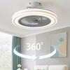 LED Ceiling Fan with 3 LED Light Adjustable Wind Speed Smart Control Low Profile