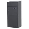Large 3FT Tall Parcel Box Lockable Package Delivery Letter Post Storage Drop Box