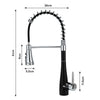 Stainless Steel Taps Kitchen Sink Mixer Swivel Spout Single Lever Mono Faucet