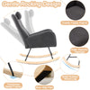 Modern Rocking Chair Swing Rocker Armchair Baby Rocking Chair For Nursery Grey
