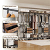 Oversize Wardrobe Industrial Open Clothes Rail Garment Stand Dust-proof Curtain