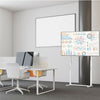 Elegant White TV Floor Stand Flat Panel Screen Adjustable TV Mount Bracket Displ