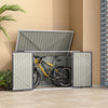 Lockable Metal Garden Wheelie Bin Storage Cabinet Bicycle Bike Shed Storage Tool