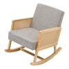 WoodFrame Rocking Chair Swing Recliner Rocker Armchair Baby Rocking Nursery Seat