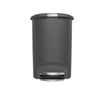 Kitchen Pedal Bin with Lid Lock, Silent Soft Close Lid, Strong Steel Pedal 50L