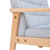 Toddler Children Upholstered Chair 2-Seater Mini Kids Sofa Linen Padded Armchair