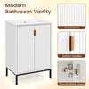 Freestanding Bathroom Vanity Cabinet with Adjustable Shelf-White